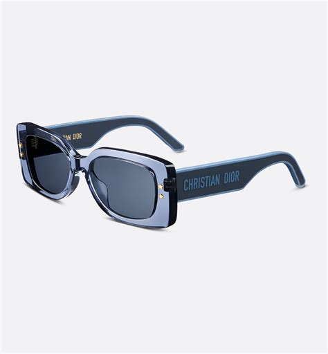 dior men's rectangular 51mm optical frames|DiorPacific S1U Transparent Blue Rectangular Sunglasses .